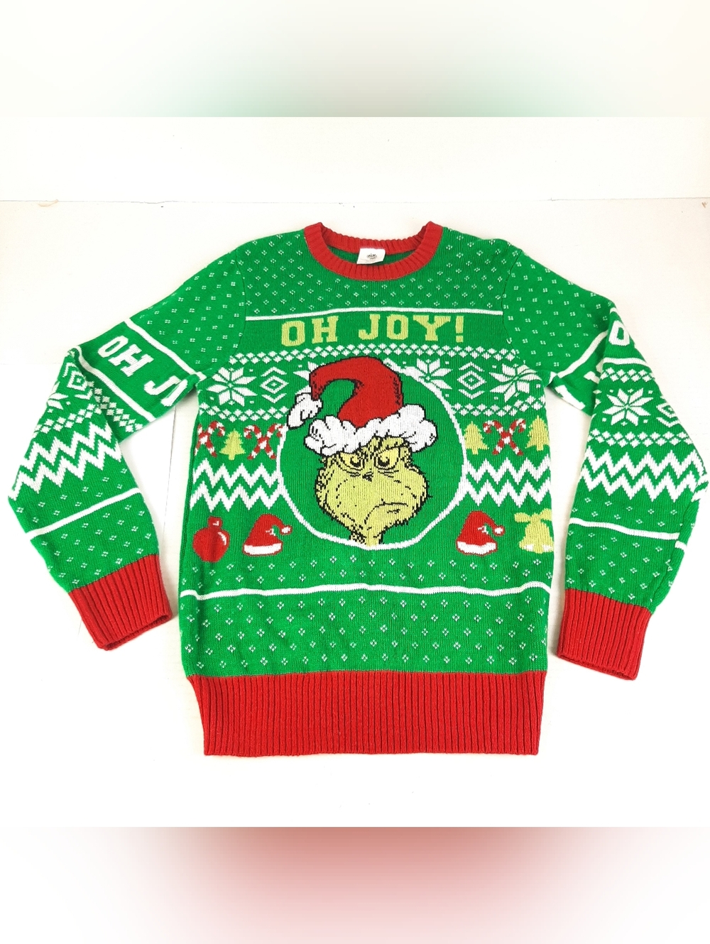 🛍Dr. Seuss The Grinch Oh Joy Ugly Christmas Sweater Men's Medium 38-40 C1